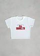 Crop Top - USA blanco