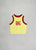 Crop top 86 esqueleto amarillo