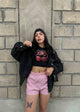 OUTFIT boxer short rojo + crop top cherry